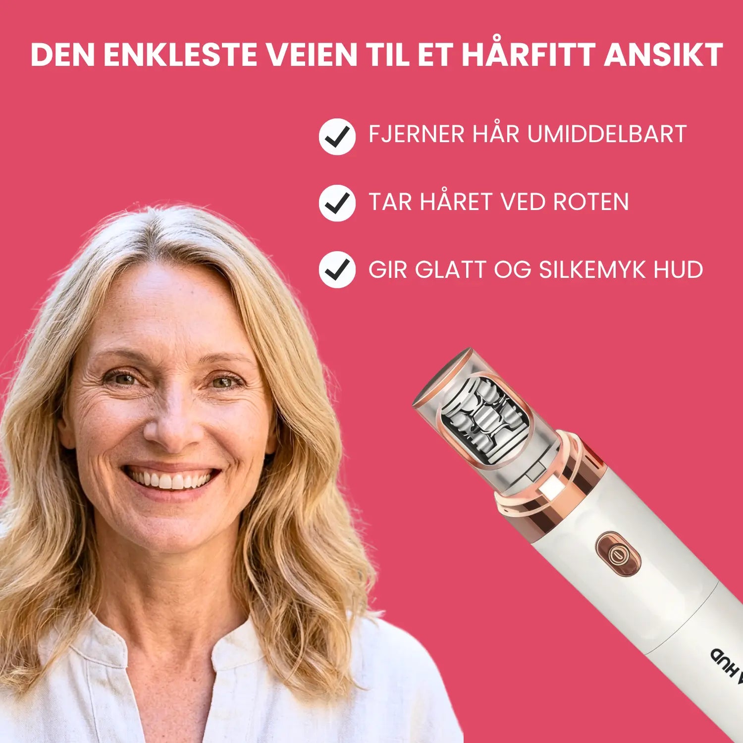 Epimax® - Fjerner alle typer ansiktshår på sekunder