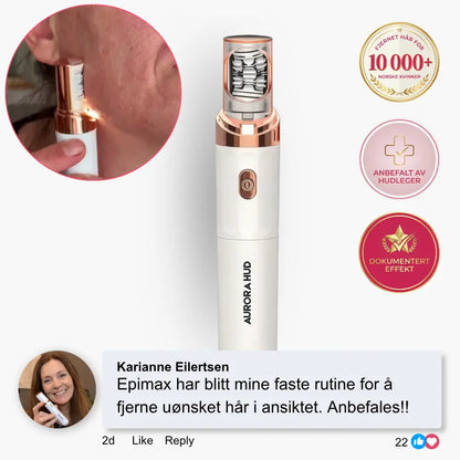Epimax® - Fjerner alle typer ansiktshår på sekunder