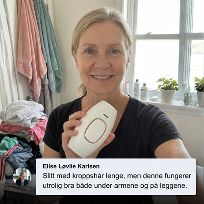 Silky® IPL-Laser - Permanent fjerning av kroppshår